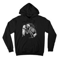 Skeleton Cat Skull Kitty Cute Goth Halloween Hoodie