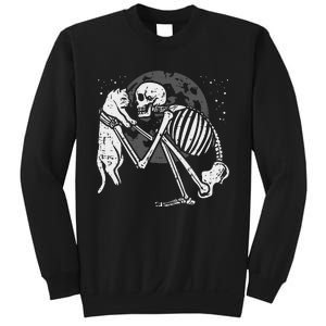 Skeleton Cat Skull Kitty Cute Goth Halloween Sweatshirt