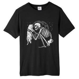 Skeleton Cat Skull Kitty Cute Goth Halloween Tall Fusion ChromaSoft Performance T-Shirt