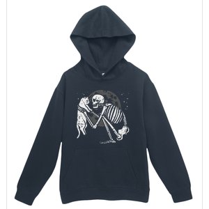 Skeleton Cat Skull Kitty Cute Goth Halloween Urban Pullover Hoodie