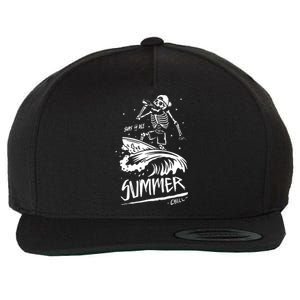 Summer Chill Surf Or Die Surfing Wool Snapback Cap