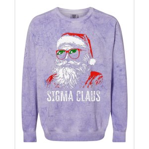 Sigma Claus Santa Funny Christmas Rizz Male The Rizzler Meme Colorblast Crewneck Sweatshirt