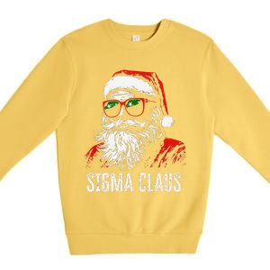 Sigma Claus Santa Funny Christmas Rizz Male The Rizzler Meme Premium Crewneck Sweatshirt