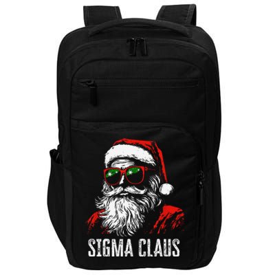 Sigma Claus Santa Funny Christmas Rizz Male The Rizzler Meme Impact Tech Backpack