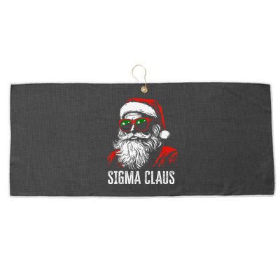 Sigma Claus Santa Funny Christmas Rizz Male The Rizzler Meme Large Microfiber Waffle Golf Towel