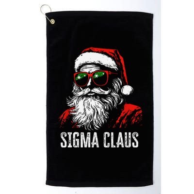 Sigma Claus Santa Funny Christmas Rizz Male The Rizzler Meme Platinum Collection Golf Towel