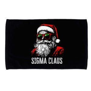 Sigma Claus Santa Funny Christmas Rizz Male The Rizzler Meme Microfiber Hand Towel