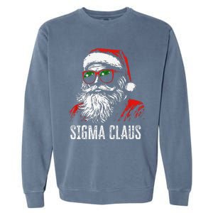 Sigma Claus Santa Funny Christmas Rizz Male The Rizzler Meme Garment-Dyed Sweatshirt