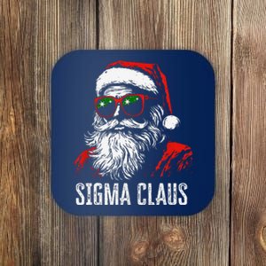 Sigma Claus Santa Funny Christmas Rizz Male The Rizzler Meme Coaster