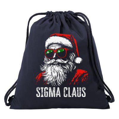 Sigma Claus Santa Funny Christmas Rizz Male The Rizzler Meme Drawstring Bag