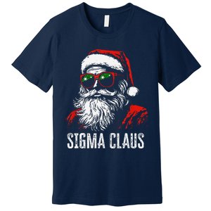 Sigma Claus Santa Funny Christmas Rizz Male The Rizzler Meme Premium T-Shirt