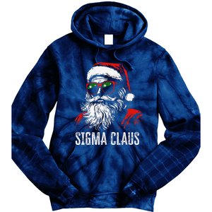 Sigma Claus Santa Funny Christmas Rizz Male The Rizzler Meme Tie Dye Hoodie