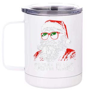 Sigma Claus Santa Funny Christmas Rizz Male The Rizzler Meme 12 oz Stainless Steel Tumbler Cup