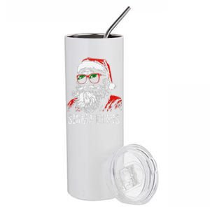 Sigma Claus Santa Funny Christmas Rizz Male The Rizzler Meme Stainless Steel Tumbler