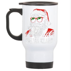 Sigma Claus Santa Funny Christmas Rizz Male The Rizzler Meme Stainless Steel Travel Mug