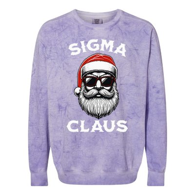 Sigma Claus Santa Funny Christmas Rizz Male The Rizzler Meme Colorblast Crewneck Sweatshirt