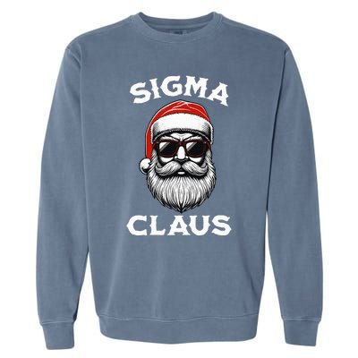 Sigma Claus Santa Funny Christmas Rizz Male The Rizzler Meme Garment-Dyed Sweatshirt