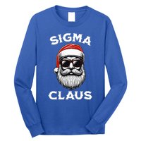 Sigma Claus Santa Funny Christmas Rizz Male The Rizzler Meme Long Sleeve Shirt