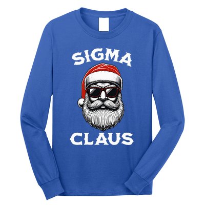 Sigma Claus Santa Funny Christmas Rizz Male The Rizzler Meme Long Sleeve Shirt