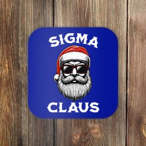 Sigma Claus Santa Funny Christmas Rizz Male The Rizzler Meme Coaster