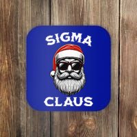 Sigma Claus Santa Funny Christmas Rizz Male The Rizzler Meme Coaster