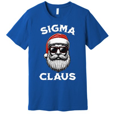 Sigma Claus Santa Funny Christmas Rizz Male The Rizzler Meme Premium T-Shirt