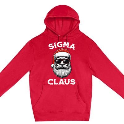 Sigma Claus Santa Funny Christmas Rizz Male The Rizzler Meme Premium Pullover Hoodie