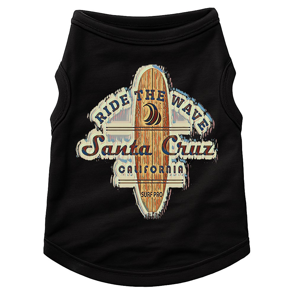 Santa Cruz Surfer Surfboard Vintage Doggie Tank