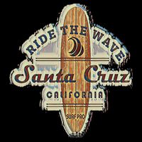 Santa Cruz Surfer Surfboard Vintage Bucket Hat