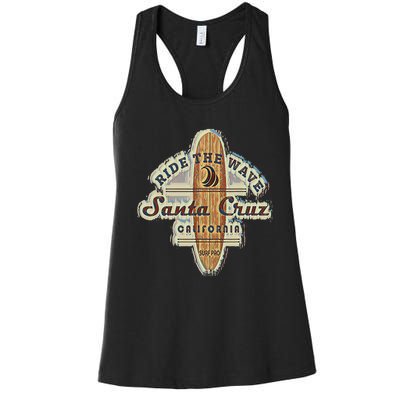 Santa Cruz Surfer Surfboard Vintage Women's Racerback Tank