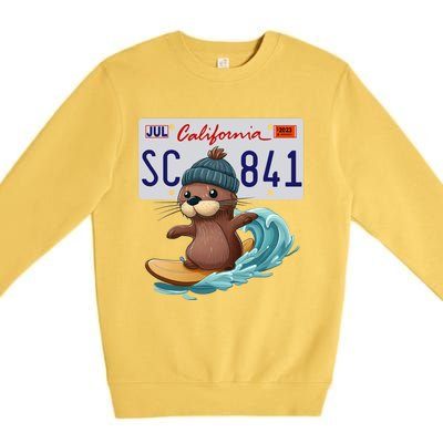 Santa Cruz Sea Otter 841 Gift Premium Crewneck Sweatshirt