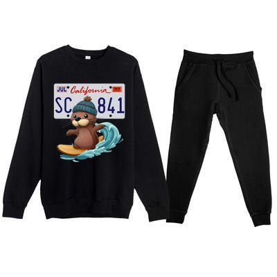 Santa Cruz Sea Otter 841 Gift Premium Crewneck Sweatsuit Set