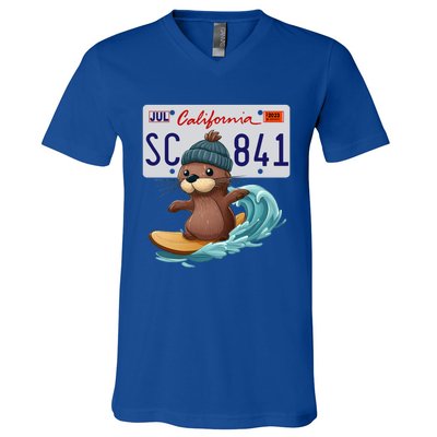 Santa Cruz Sea Otter 841 Gift V-Neck T-Shirt