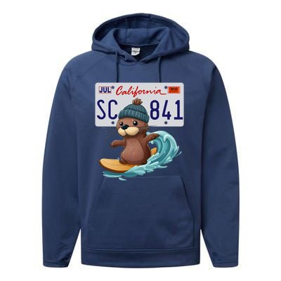 Santa Cruz Sea Otter 841 Gift Performance Fleece Hoodie