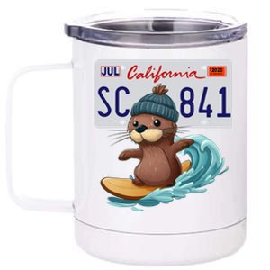 Santa Cruz Sea Otter 841 Gift 12 oz Stainless Steel Tumbler Cup