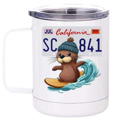 Santa Cruz Sea Otter 841 Gift 12 oz Stainless Steel Tumbler Cup