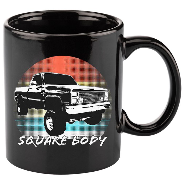 Squarebody Classic Square Body Truck 11oz C Handle Ceramic Mug