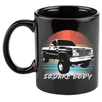 Squarebody Classic Square Body Truck 11oz C Handle Ceramic Mug
