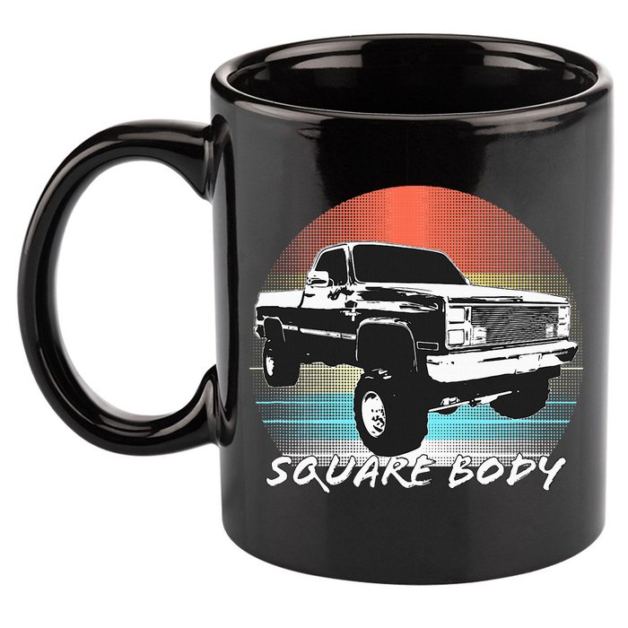 Squarebody Classic Square Body Truck 11oz C Handle Ceramic Mug