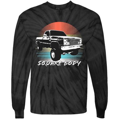 Squarebody Classic Square Body Truck Tie-Dye Long Sleeve Shirt