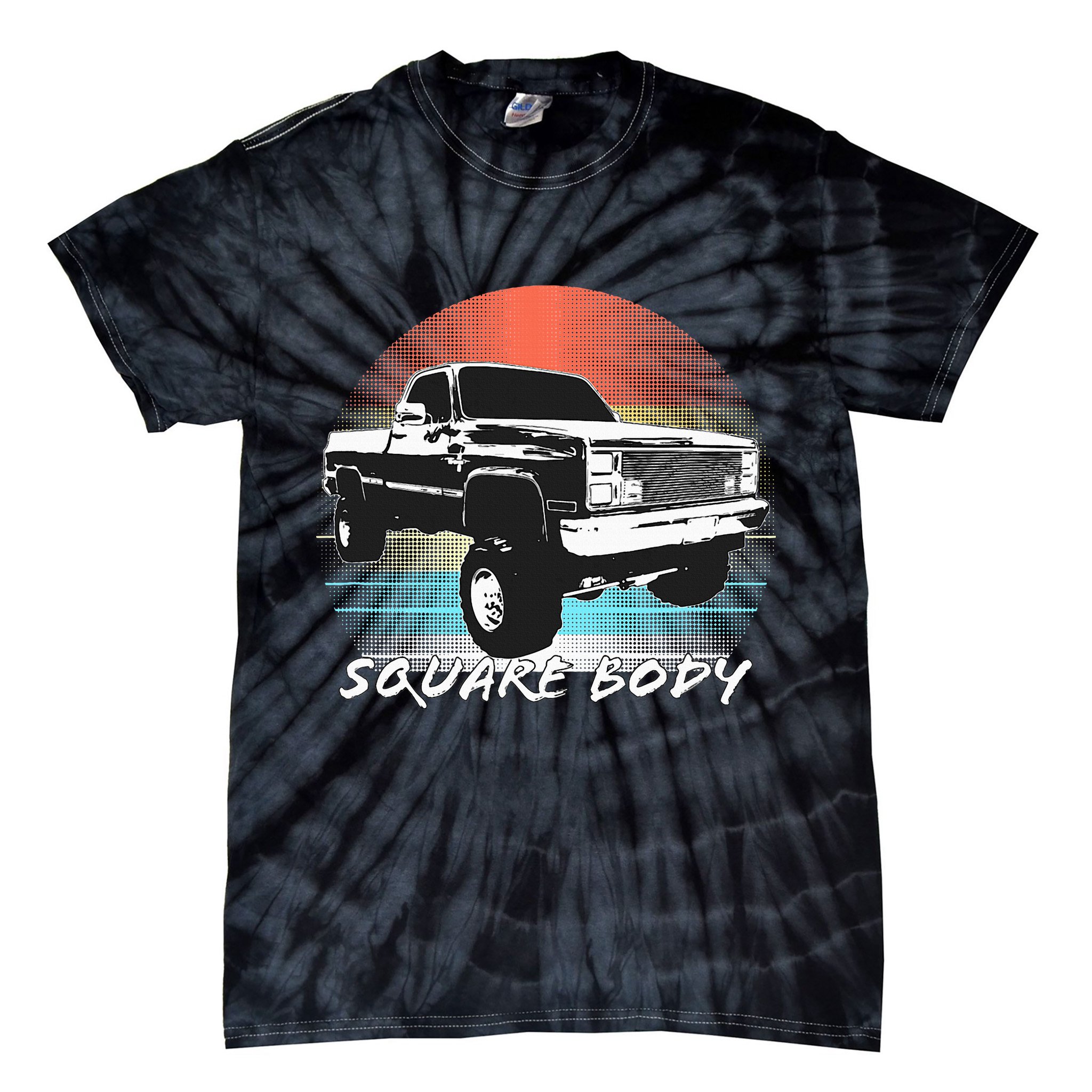 Squarebody Classic Square Body Truck Tie-Dye T-Shirt