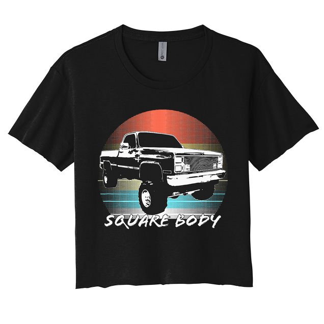 Squarebody Classic Square Body Truck Women's Crop Top Tee