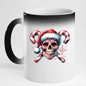 Skeleton Christmas Snarky Christmas Halloween Christmas 11oz Black Color Changing Mug