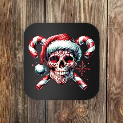 Skeleton Christmas Snarky Christmas Halloween Christmas Coaster