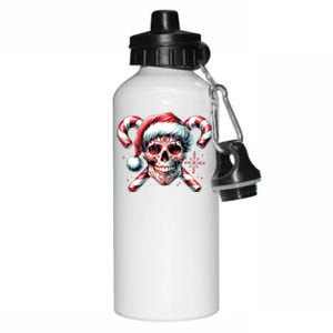 Skeleton Christmas Snarky Christmas Halloween Christmas Aluminum Water Bottle