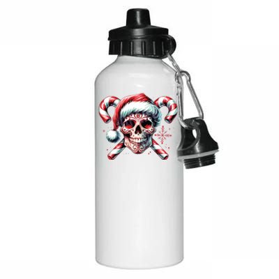 Skeleton Christmas Snarky Christmas Halloween Christmas Aluminum Water Bottle