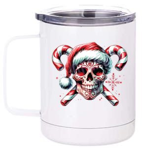 Skeleton Christmas Snarky Christmas Halloween Christmas 12 oz Stainless Steel Tumbler Cup