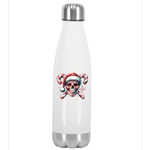 Skeleton Christmas Snarky Christmas Halloween Christmas Stainless Steel Insulated Water Bottle