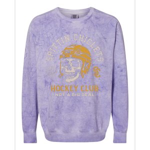 Spittin Chiclets Skull Helmet Colorblast Crewneck Sweatshirt