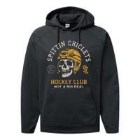 Spittin Chiclets Skull Helmet Performance Fleece Hoodie